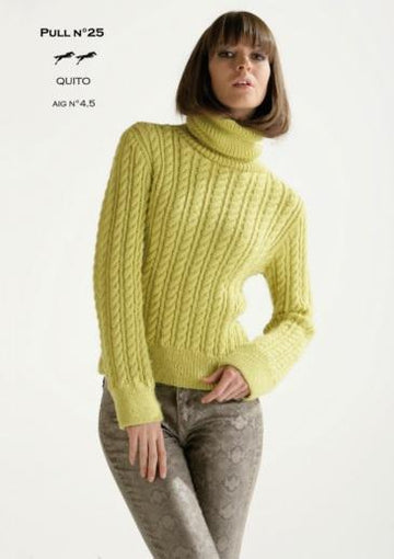 Free Cheval Blanc pattern - Women's sweater cat.15-25 - Biscotte Yarns