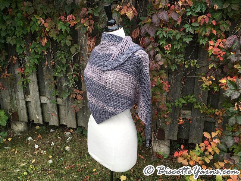 Knitting pattern | "Le Biscornu" shawl - Biscotte yarns