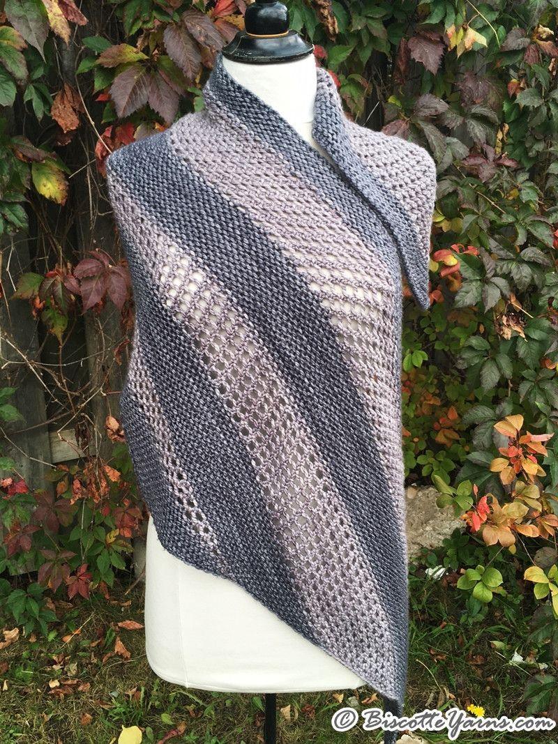 Knitting pattern | "Le Biscornu" shawl - Biscotte yarns