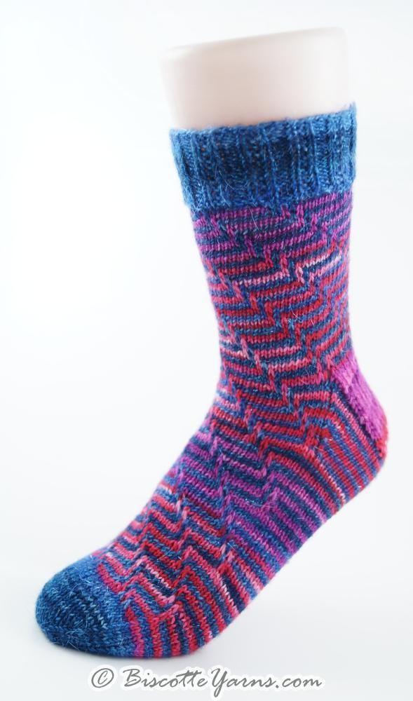 The Illusionist | Free Sock Pattern - Biscotte Yarns