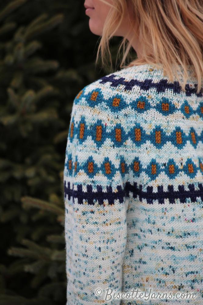 Jigs and Reels | Fairisle Yoke Free Pattern - Biscotte Yarns