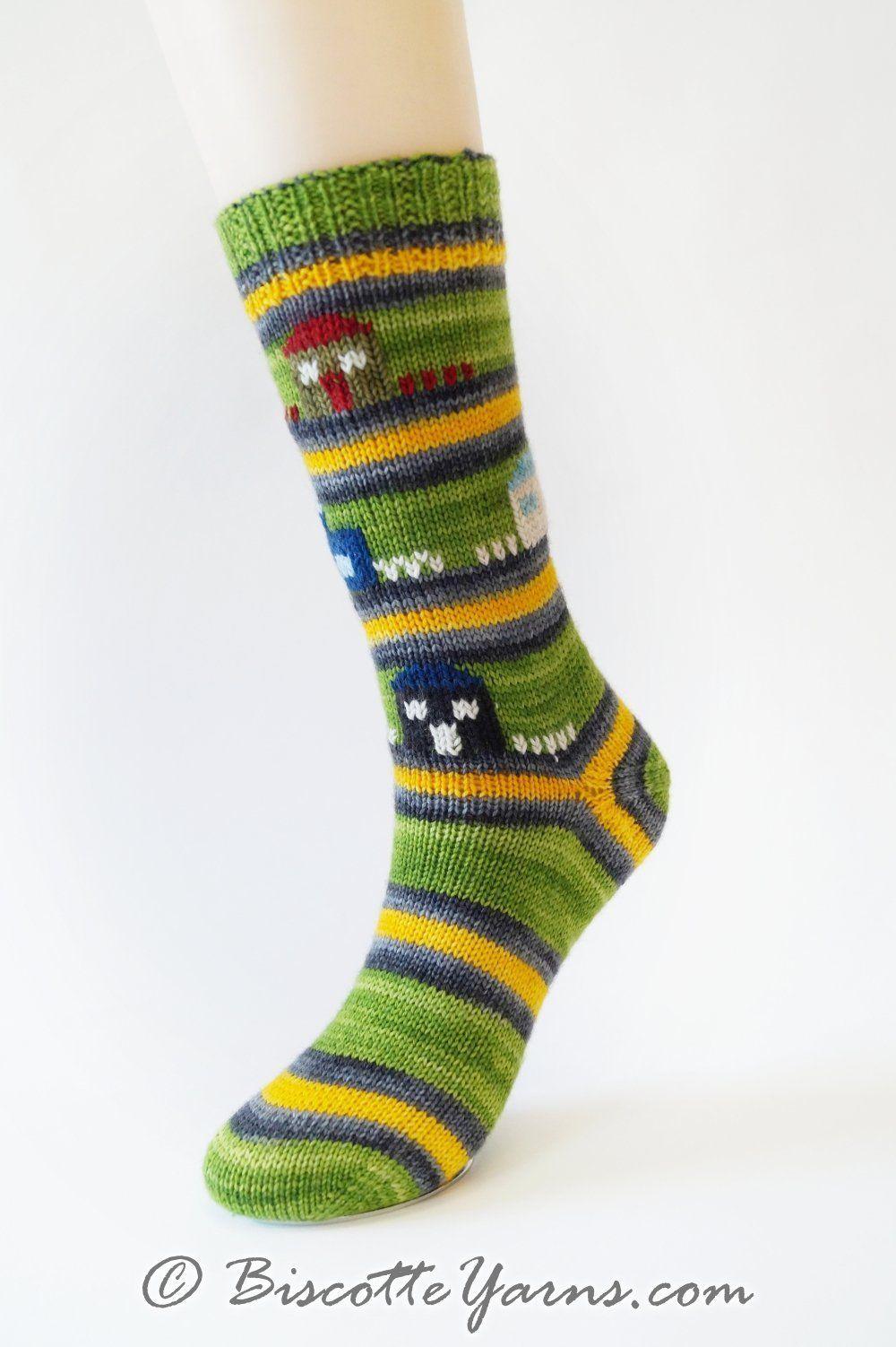 Free socks pattern - Saint-Élie-de-Caxton - Biscotte Yarns