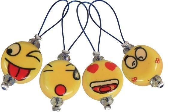 Zooni Stitch Markers - Smileys - Biscotte Yarns