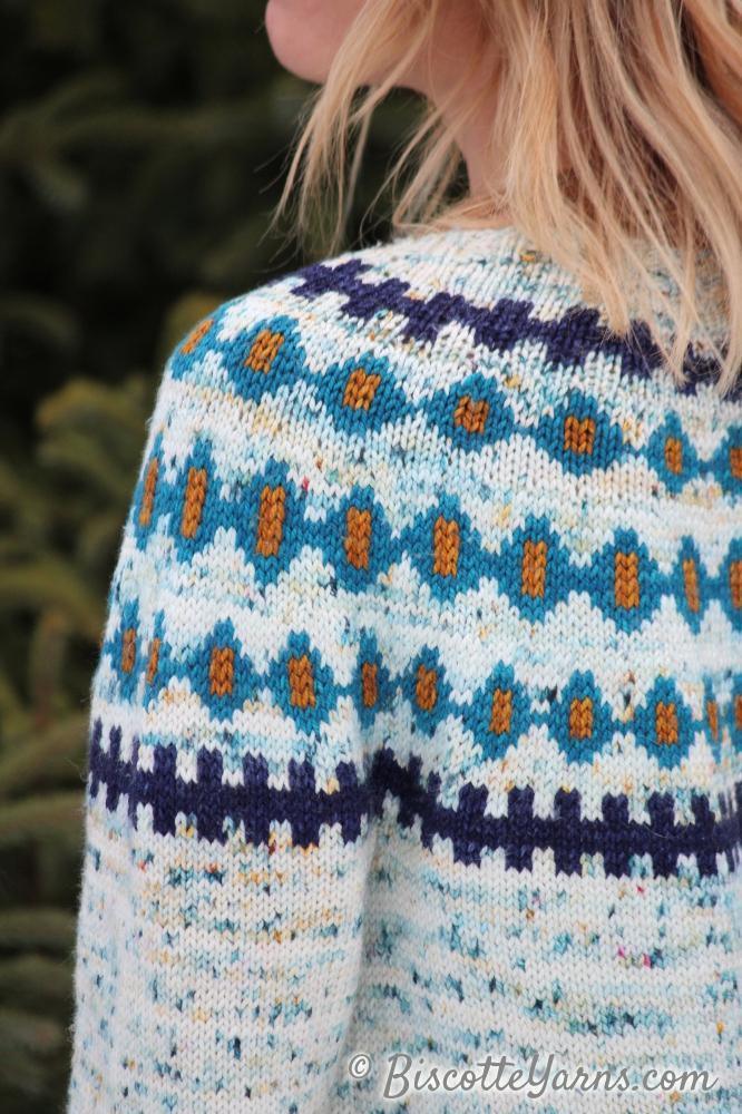 Jigs and Reels | Fairisle Yoke Free Pattern - Biscotte Yarns