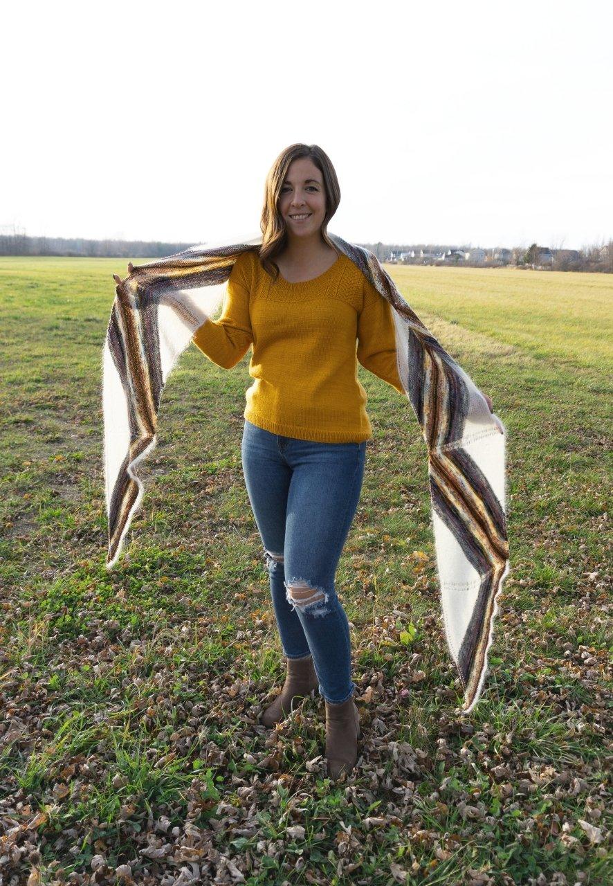 Joy To The World | Shawl pattern - Biscotte Yarns