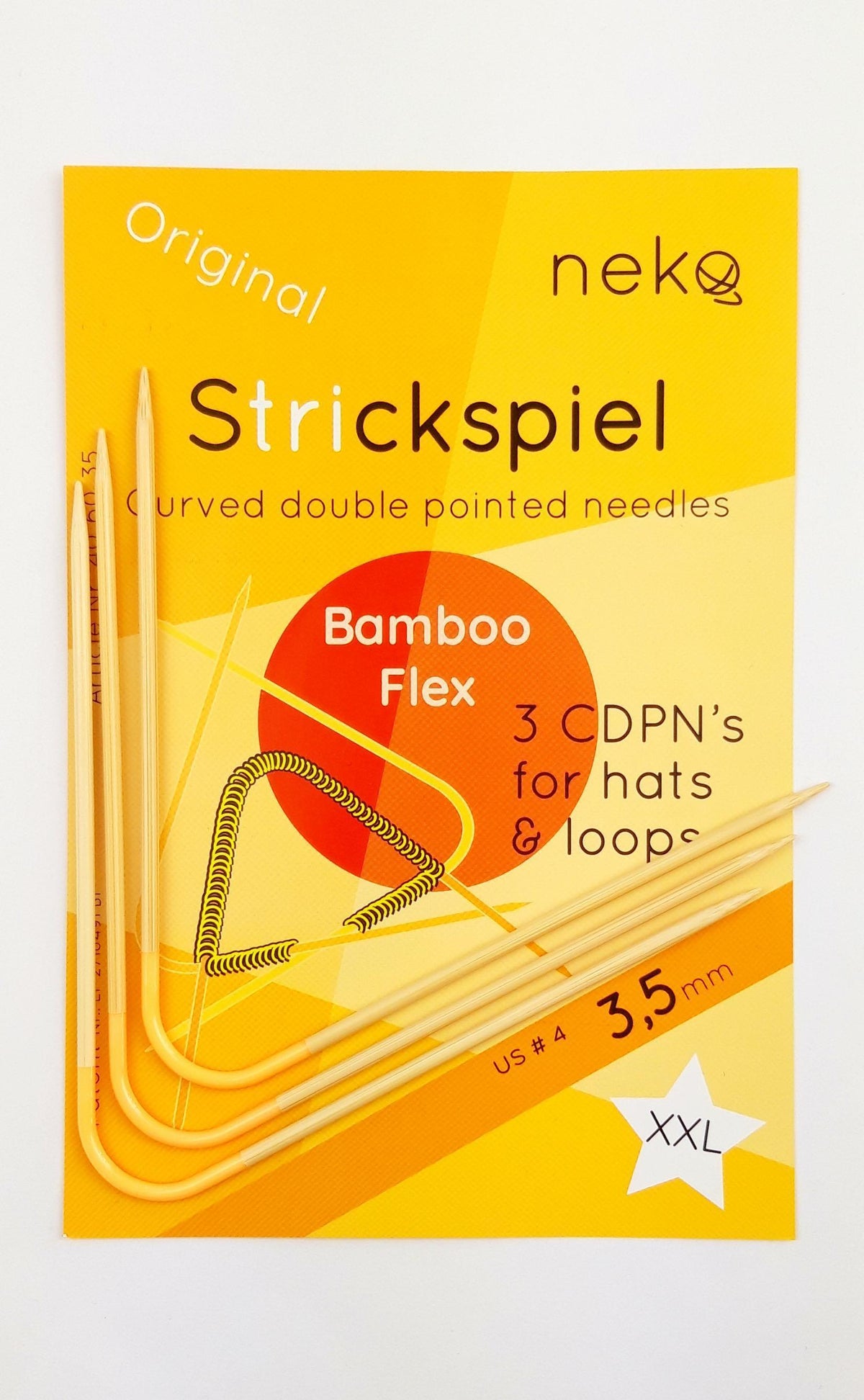 Neko Double pointed needles Bamboo Flex - Biscotte Yarns