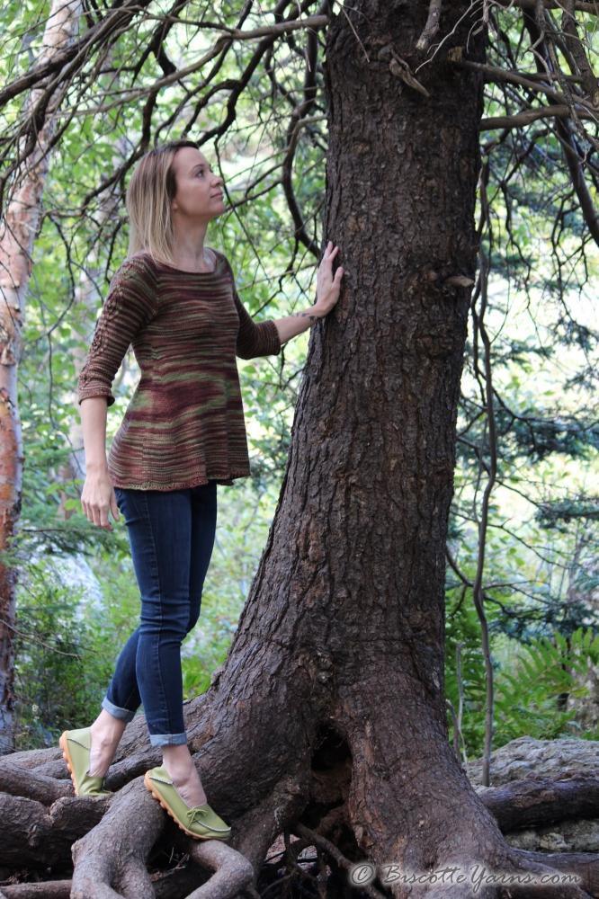 Grounded - free sweater pattern - Biscotte Yarns