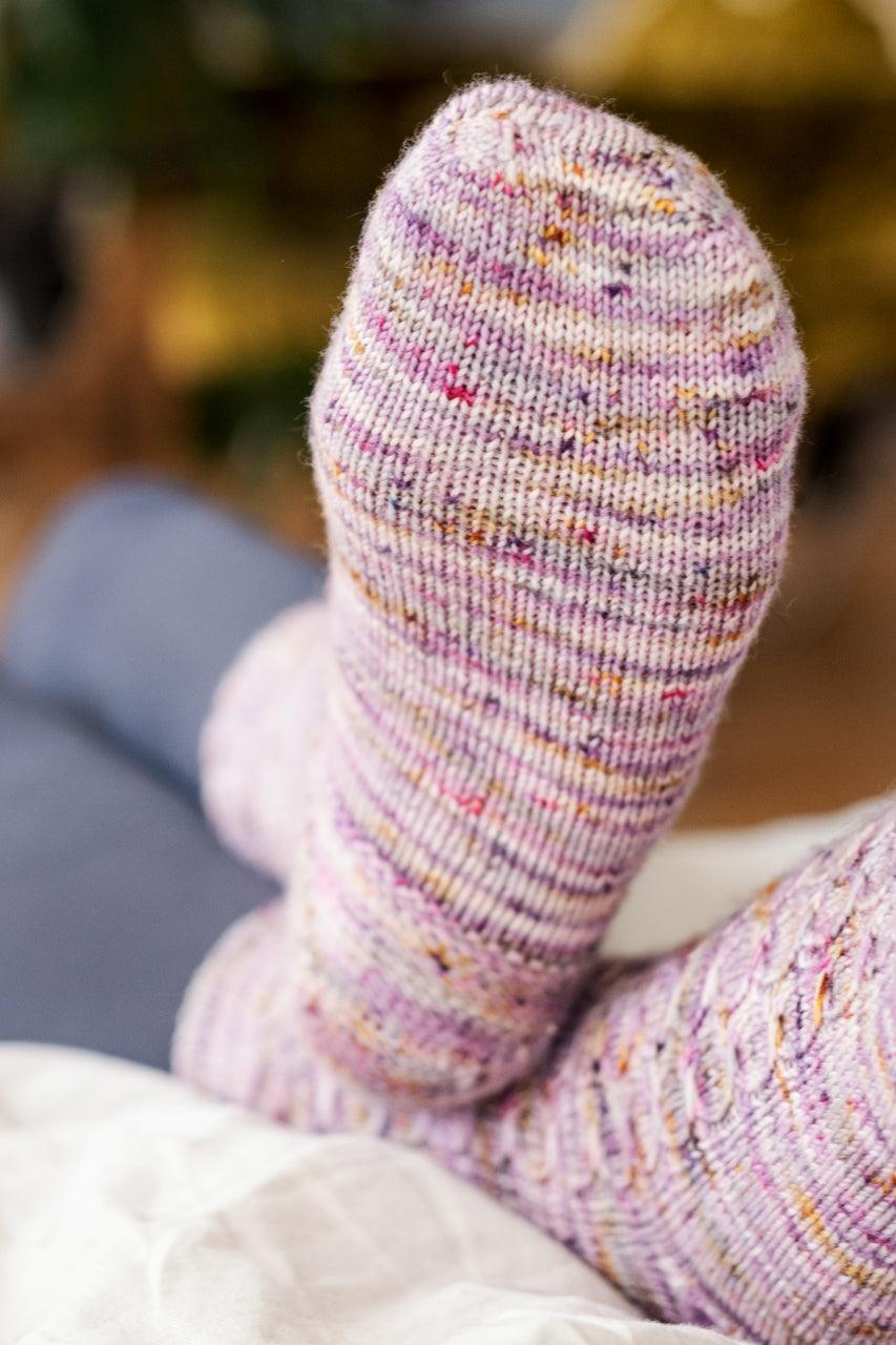 Speckled Eggs Socks Pattern - Biscotte Yarns