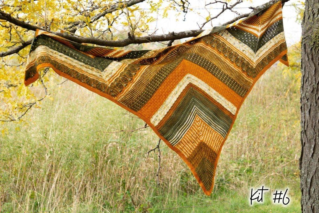 Triptyque Shawl Kits - Biscotte Yarns