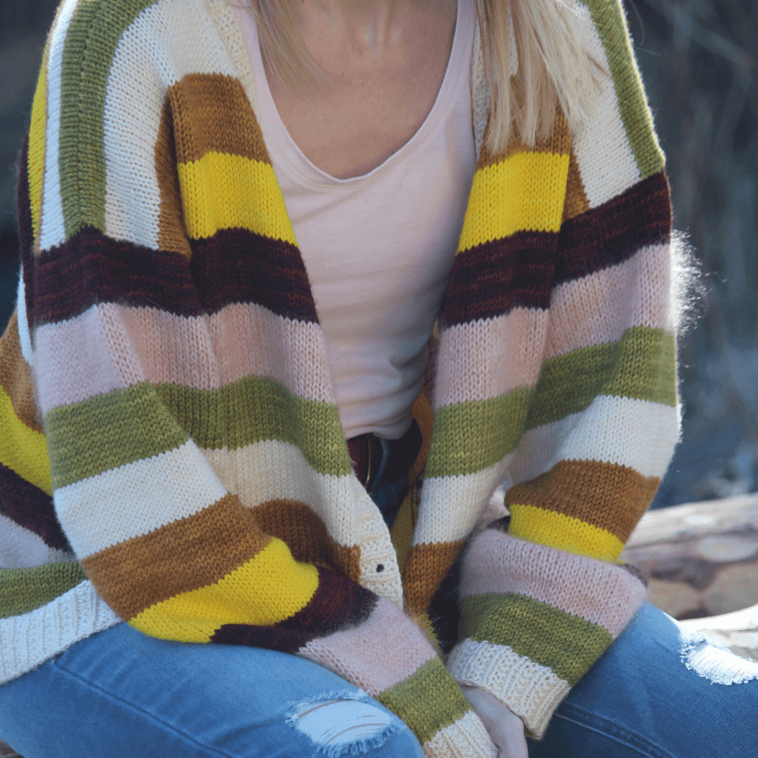 Color Your World Cardigan | Free Knitting Pattern - Biscotte Yarns