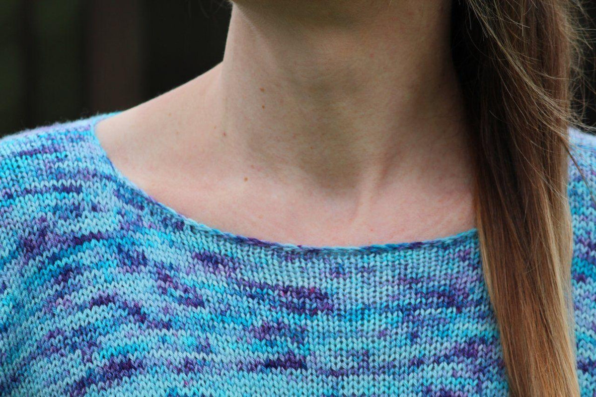 Faded Frenzy Tee | Free Knitting Pattern - Biscotte Yarns