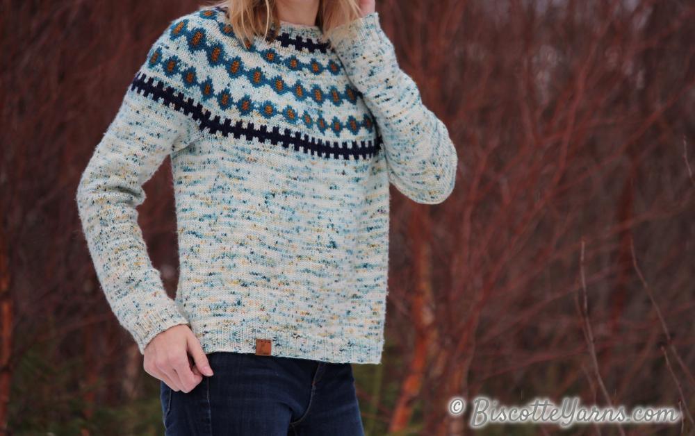 Jigs and Reels | Fairisle Yoke Free Pattern - Biscotte Yarns