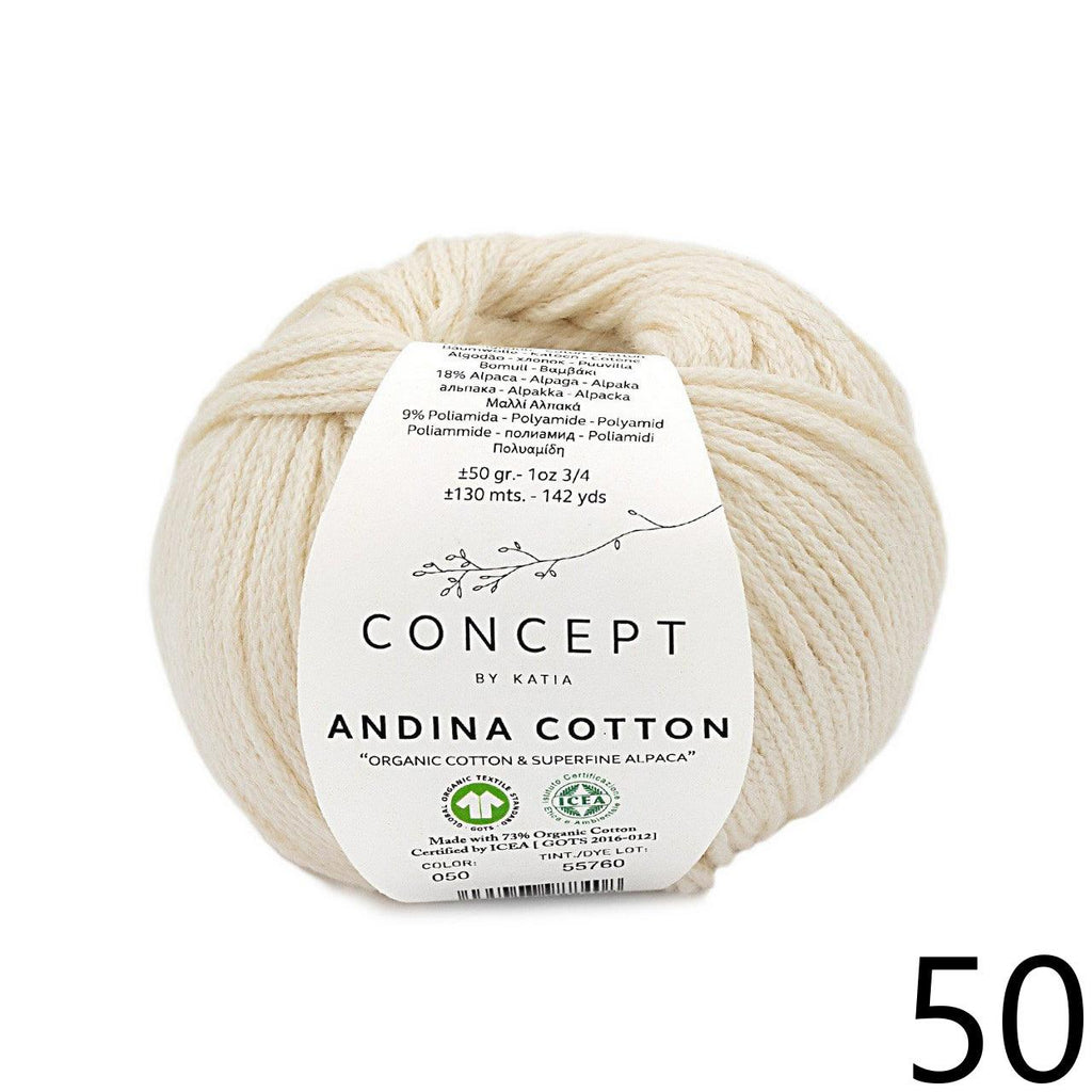 Andina Cotton - KATIA - DISC - Biscotte Yarns