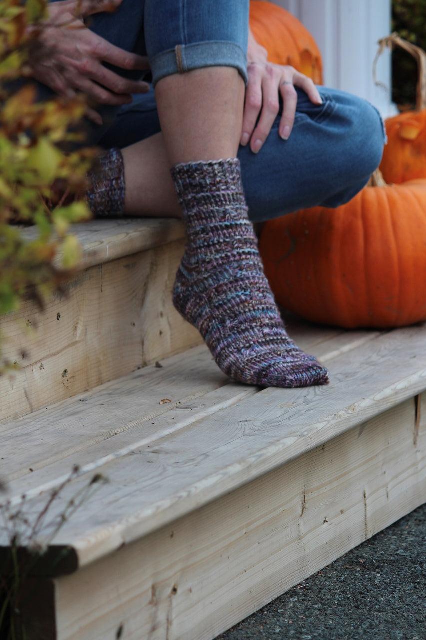 Marly Texture - Free Sock Pattern - Biscotte Yarns