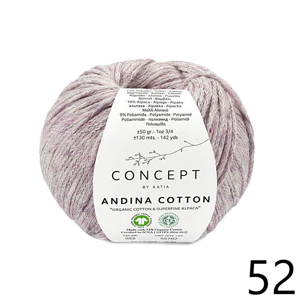 Andina Cotton - KATIA 🐦 - Biscotte Yarns