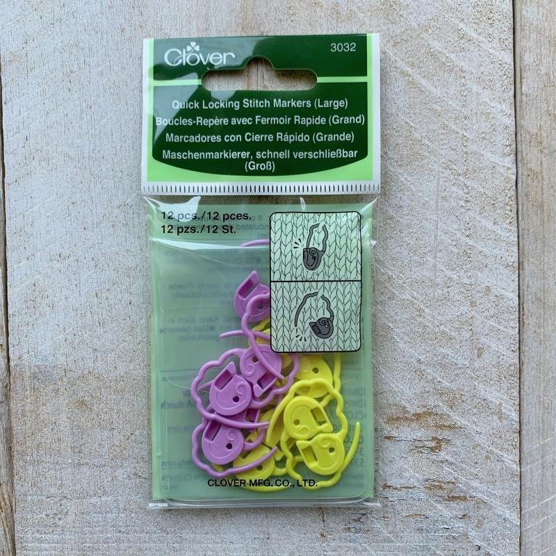 Clover Quick Locking Stitch Markers - Large