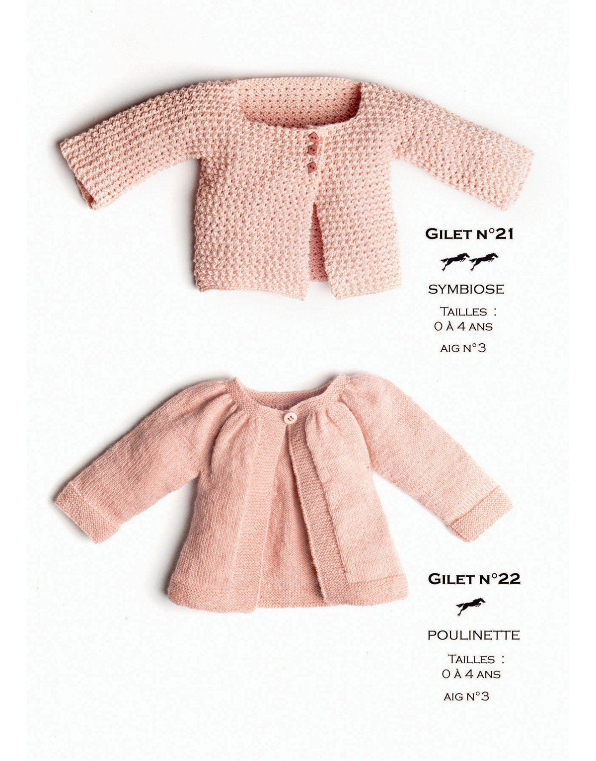 Cheval Blanc pattern Cat. 31, No 22 - Cardigan - to 0 to 4 years old