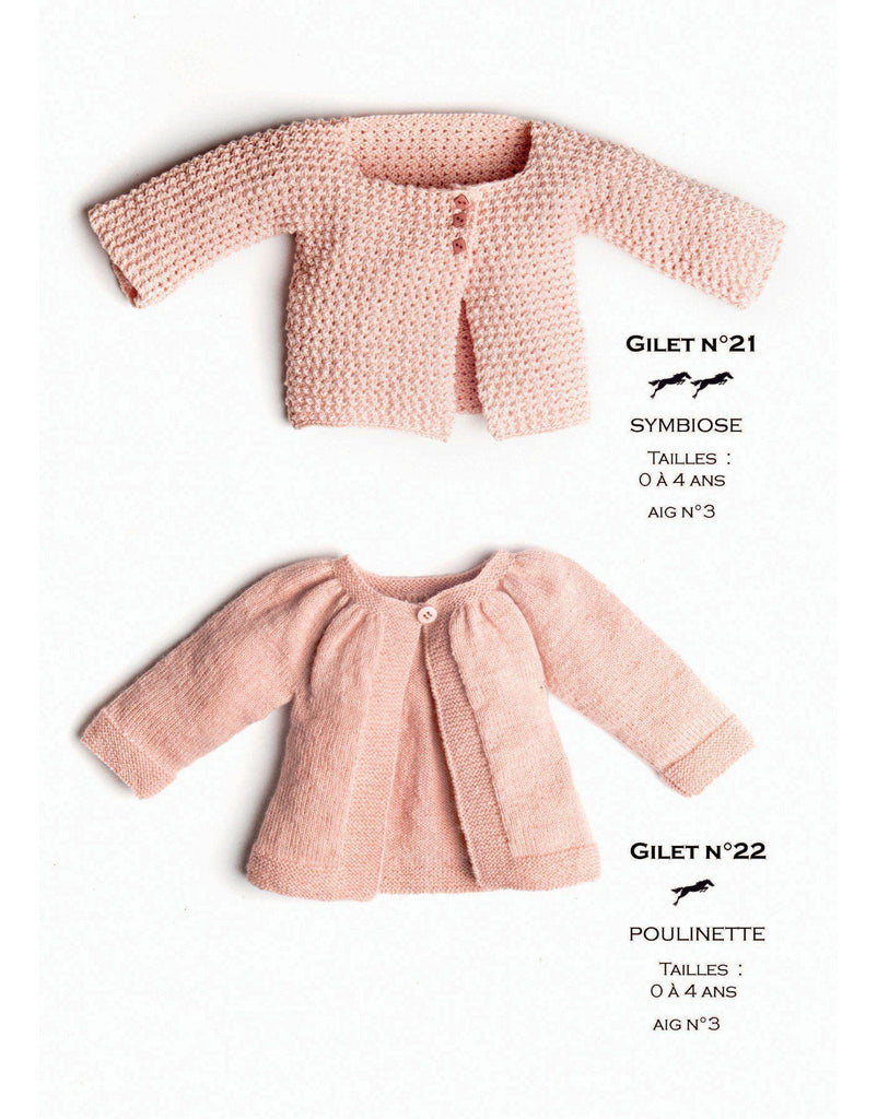 Cheval Blanc pattern Cat. 31, No 21 - Gilet - to 0 to 4 years old - baby cardigan - baby pattern 