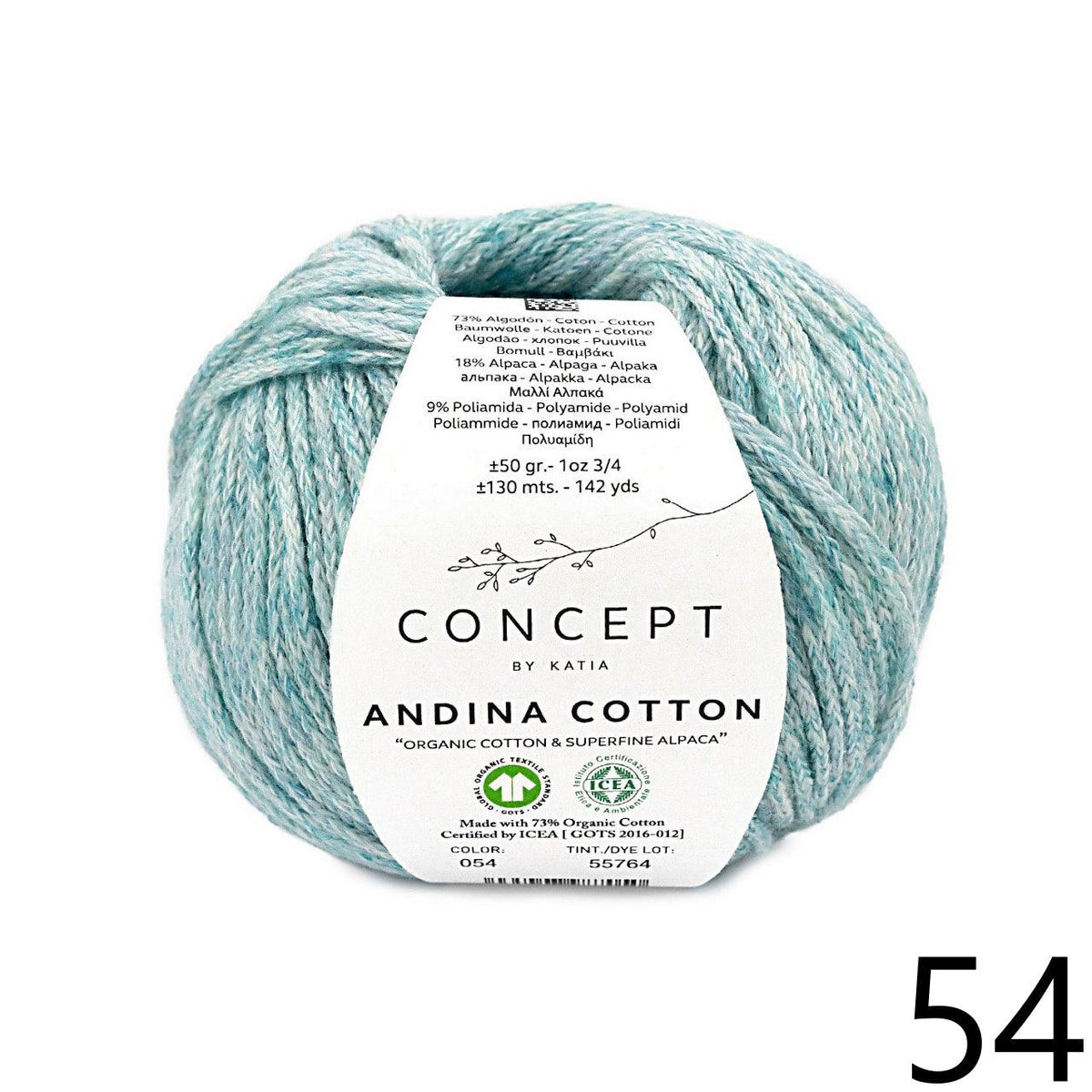 Andina Cotton - KATIA 🐦 - Biscotte Yarns