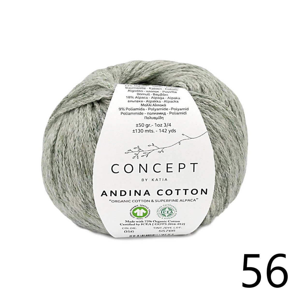 Andina Cotton - KATIA 🐦 - Biscotte Yarns