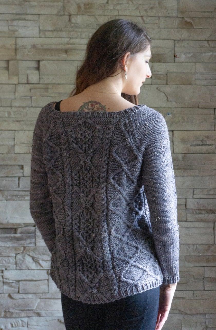 Thundercloud Pullover Pattern - Biscotte Yarns