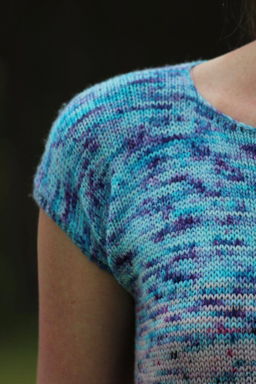 Faded Frenzy Tee | Free Knitting Pattern - Biscotte Yarns