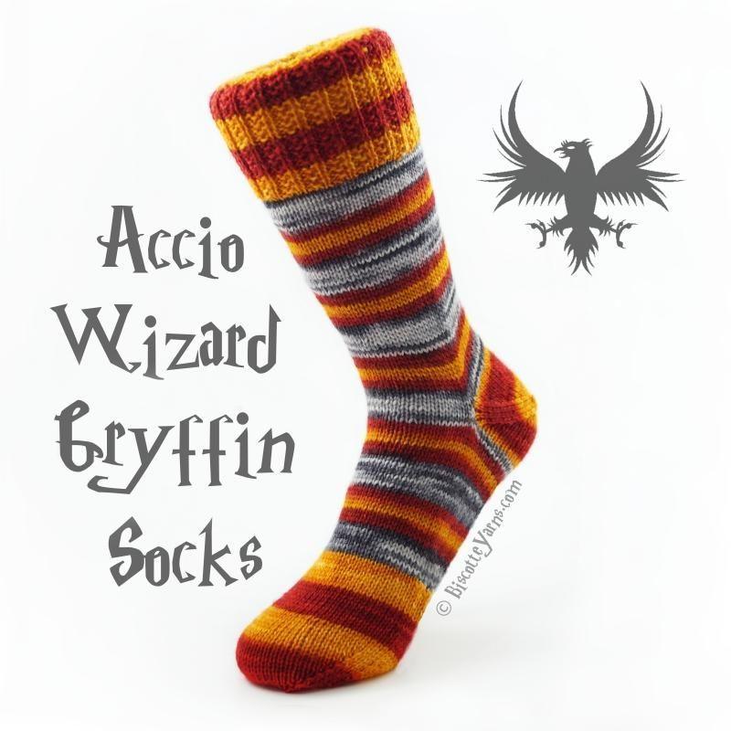 WIZARD SOCK KNITTING KIT 🦉 Yarn (2 X 50 gr) & Pattern - Biscotte Yarns