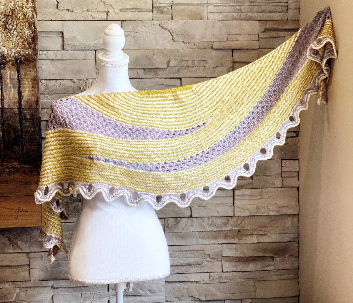 Belle de Jour | Shawl Pattern - Biscotte Yarns