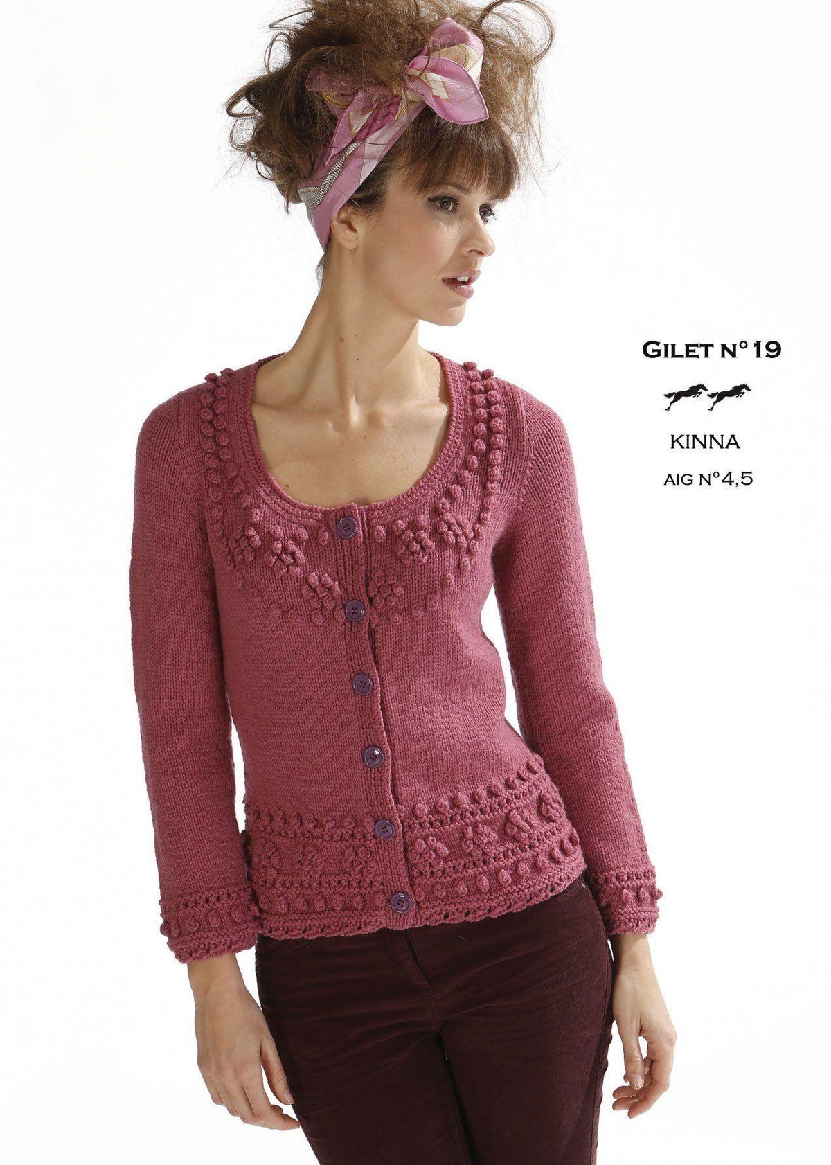 Free Cheval Blanc pattern - Women's vest cat.17-19 - Biscotte Yarns