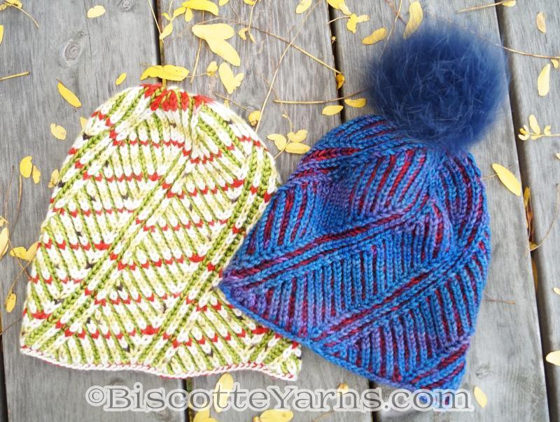 Hat Knitting Pattern | Spiral Brioche Hat - Biscotte Yarns