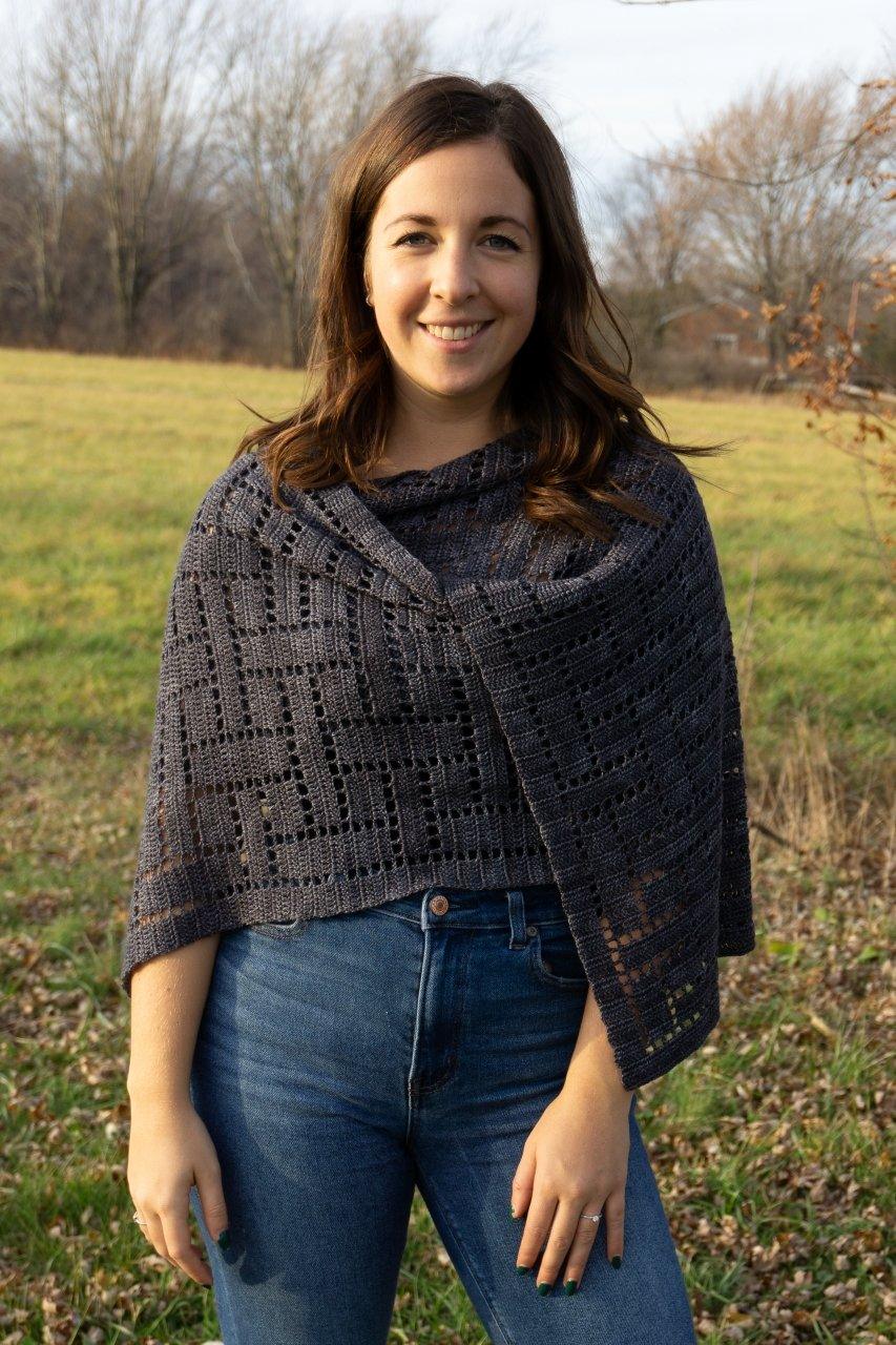 Plain Weave ♥ Crochet Shawl Pattern - Biscotte Yarns