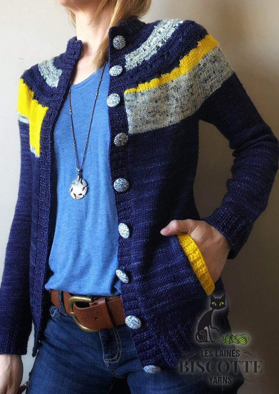 Ray of Soleil Cardigan | Free Knitting Pattern - Biscotte Yarns