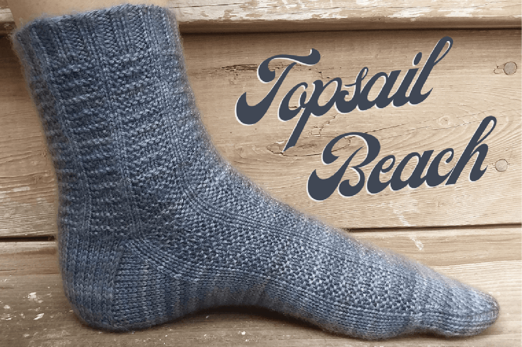 Topsail Beach | Sock Pattern - Biscotte Yarns