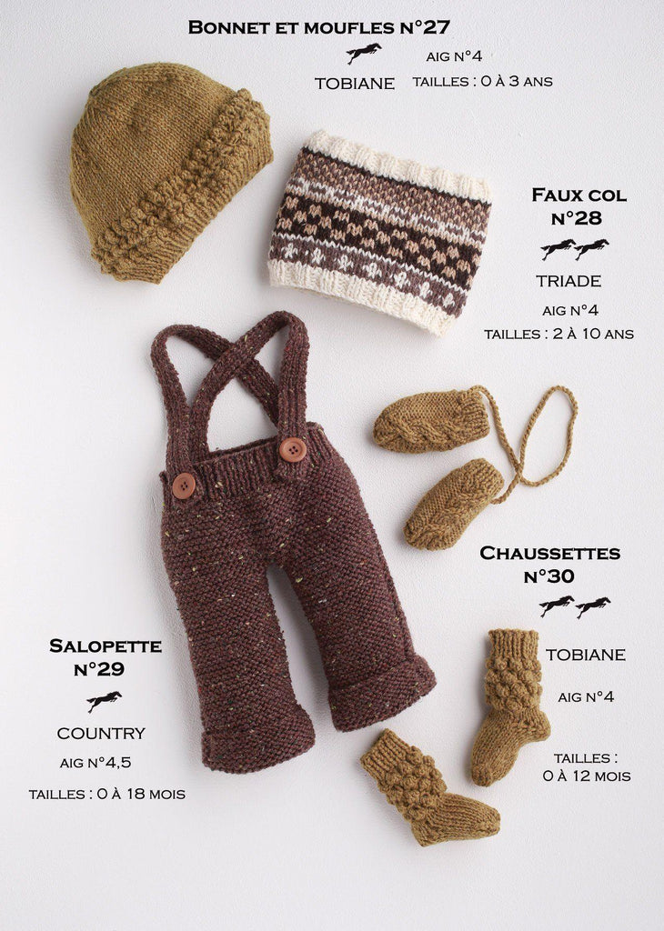 Free Cheval Blanc pattern - Overalls for baby cat.17-29 - Biscotte Yarns