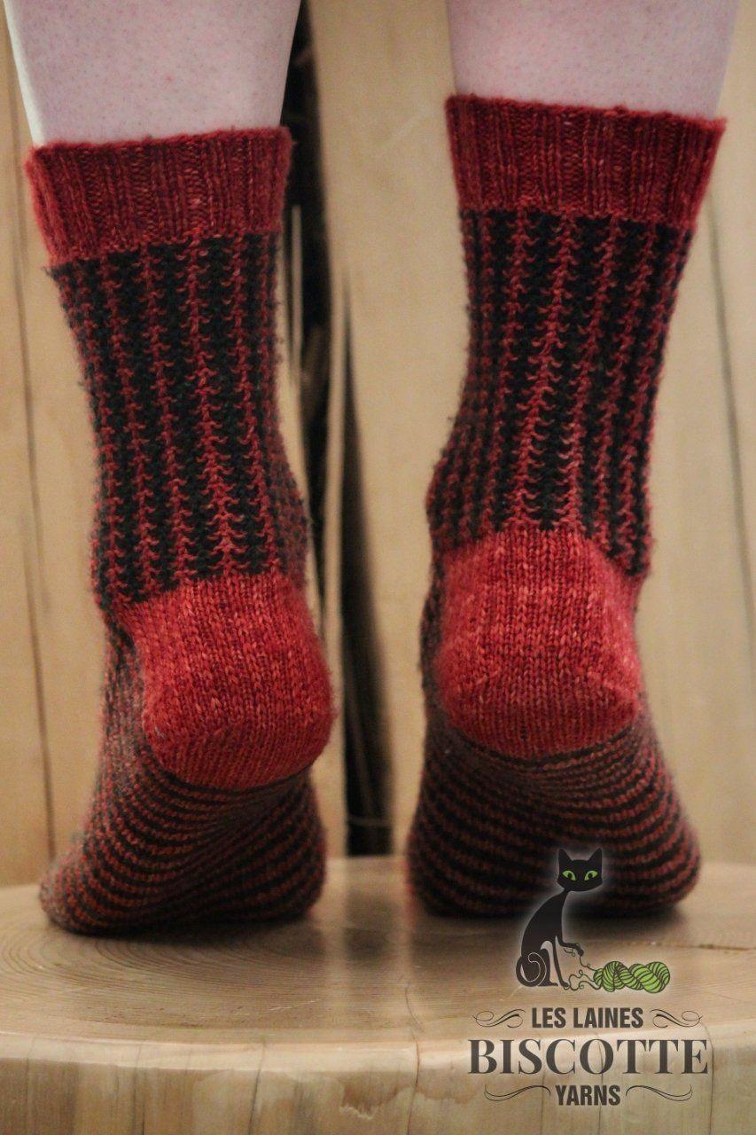 Longueuil Free sock pattern - Biscotte Yarns