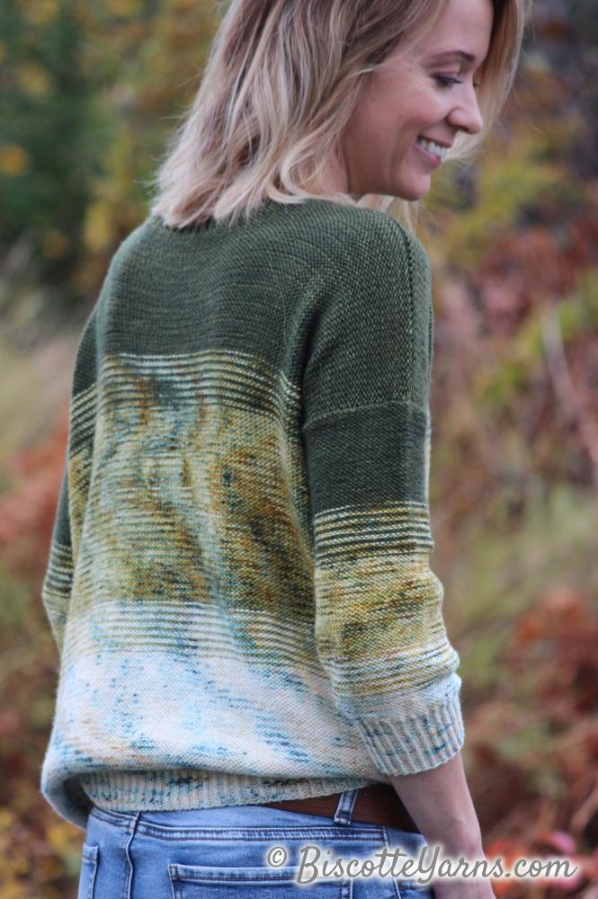 Twist of Fade | Free pullover Pattern - Biscotte Yarns