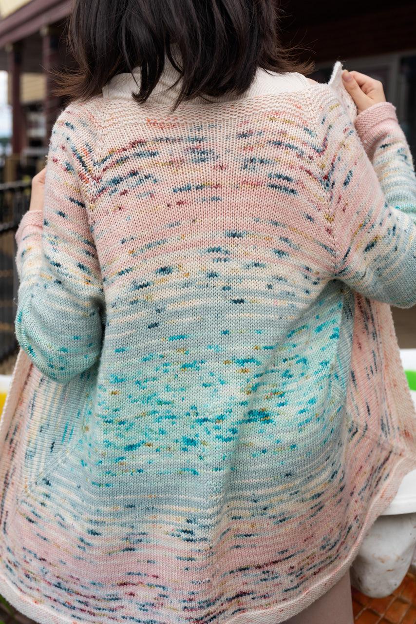 Knitting pattern - Vortex Cardigan - Biscotte Yarns