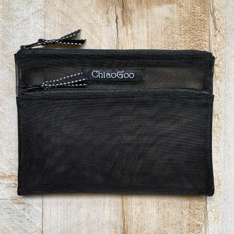 Black mesh case for Chiaogoo accessories - Biscotte Yarns