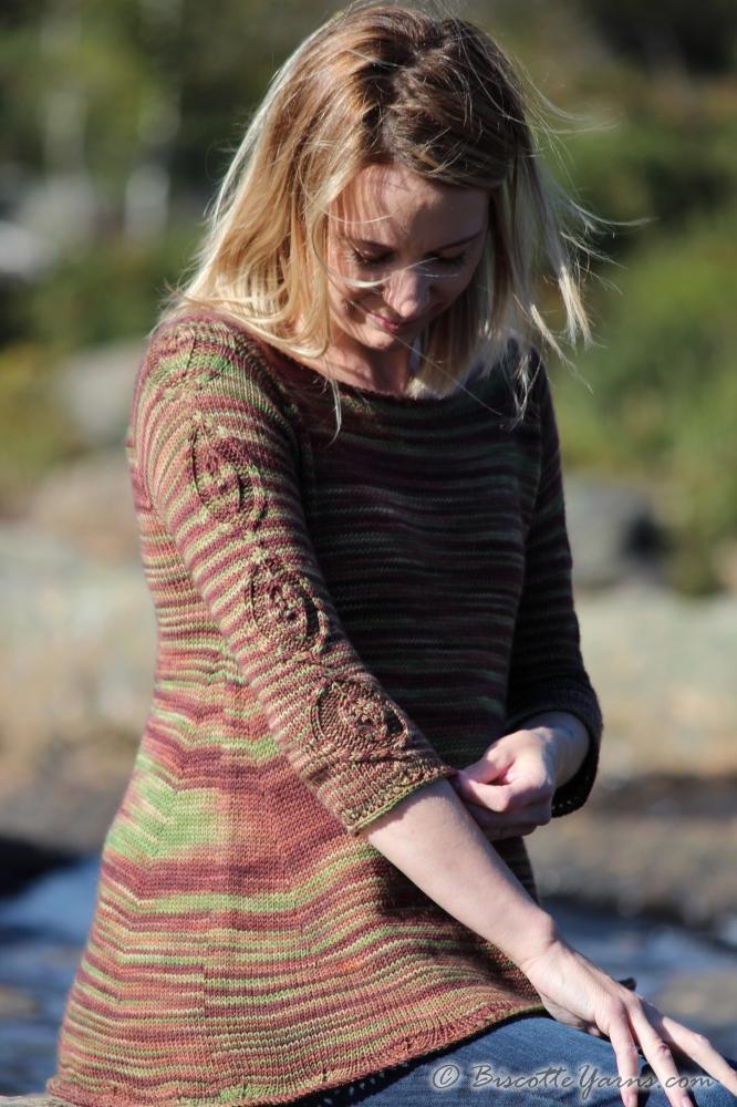 Grounded - free sweater pattern - Biscotte Yarns