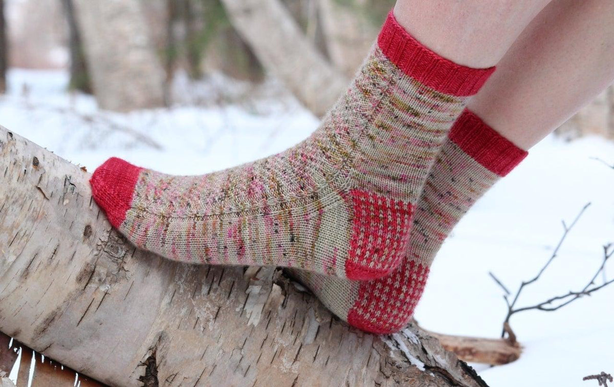 Candy Wafer Socks - Knitting Pattern - Biscotte Yarns