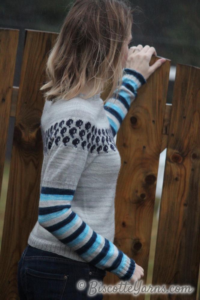 Water Logged sweater - Free Pattern - Biscotte Yarns