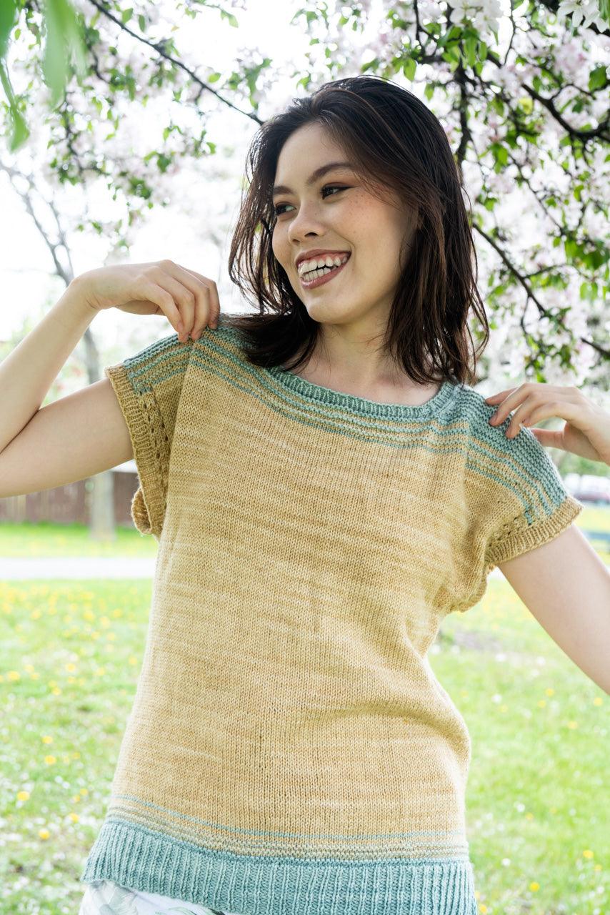 Quebec Cool Tee | Knitting Pattern - Biscotte Yarns