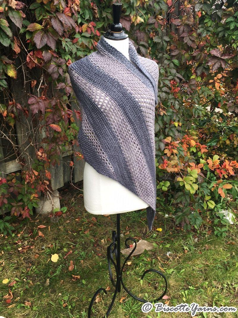 Knitting pattern | "Le Biscornu" shawl - Biscotte yarns