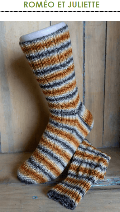 7 Socks | A Collection of Self-Striping Sock Patterns | Ebook - Biscotte Yarns