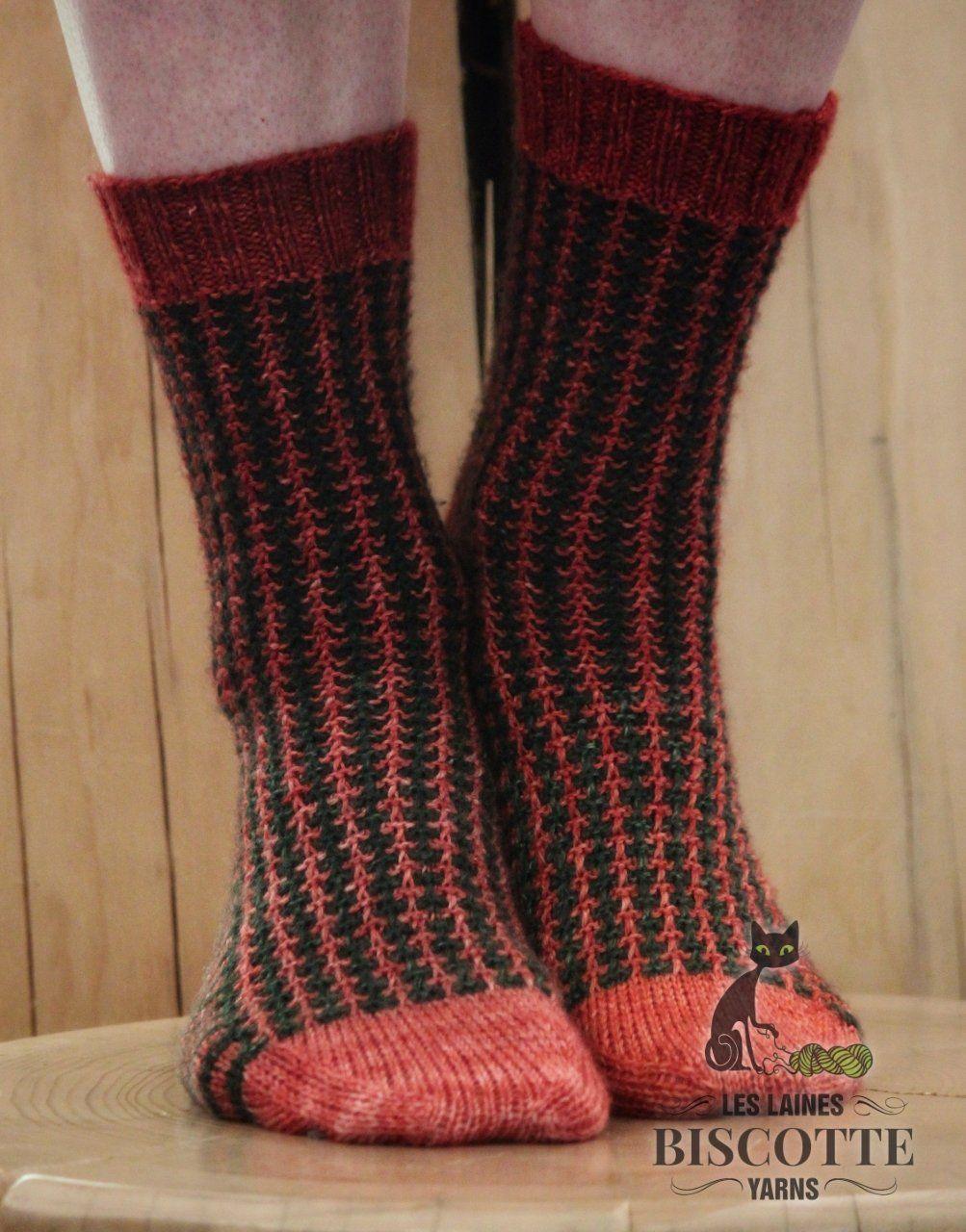 Longueuil Free sock pattern - Biscotte Yarns