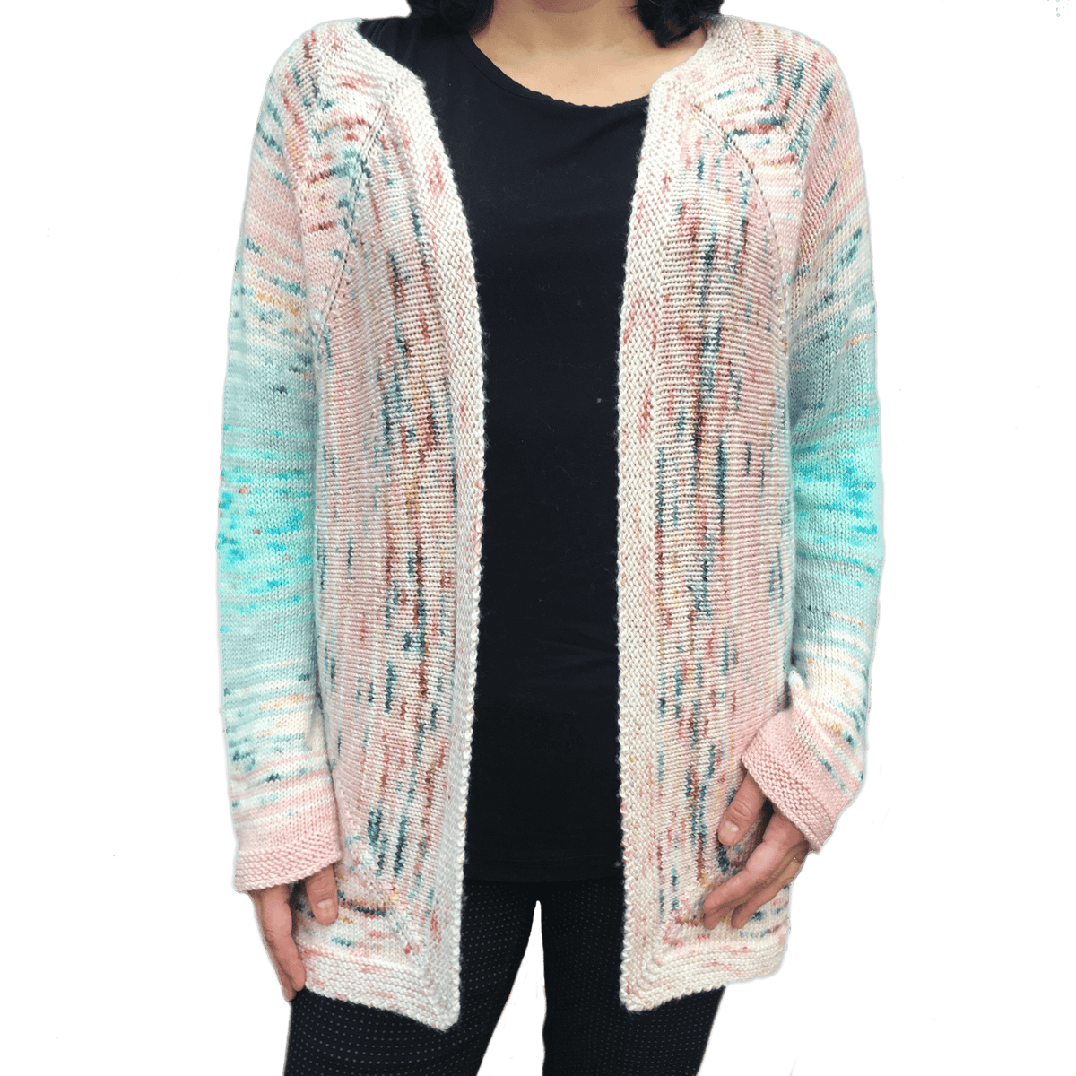 Knitting pattern - Vortex Cardigan - Biscotte Yarns