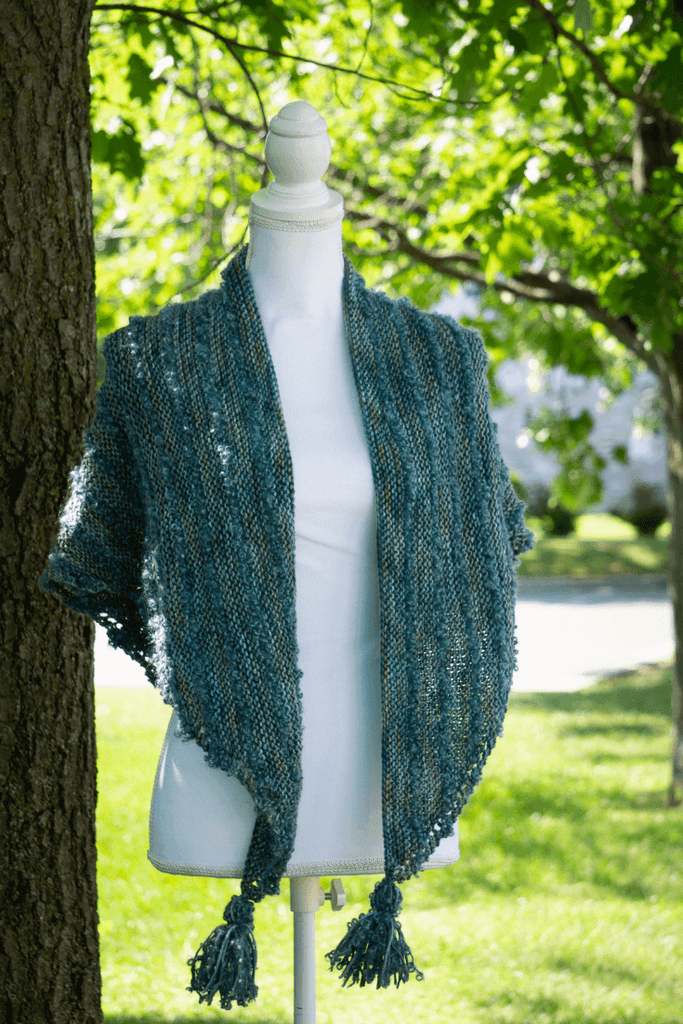 Boucles à l'Horizon'' Shawl | Free Knitting Pattern - Biscotte Yarns