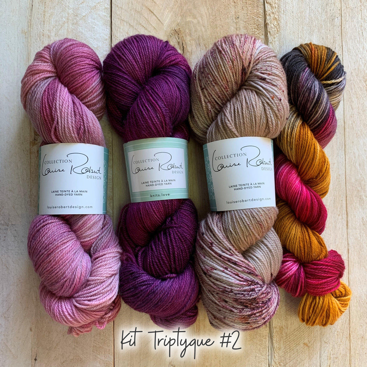 Triptyque Shawl Kits - Biscotte Yarns