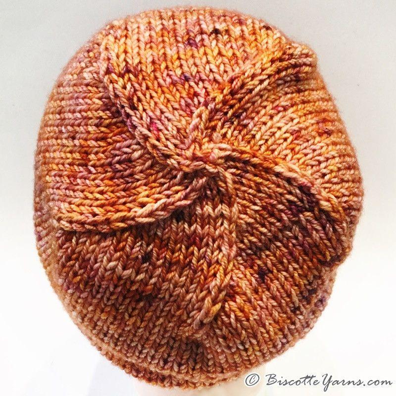 Camille's hat pattern with DK Pure yarn - Biscotte yarns