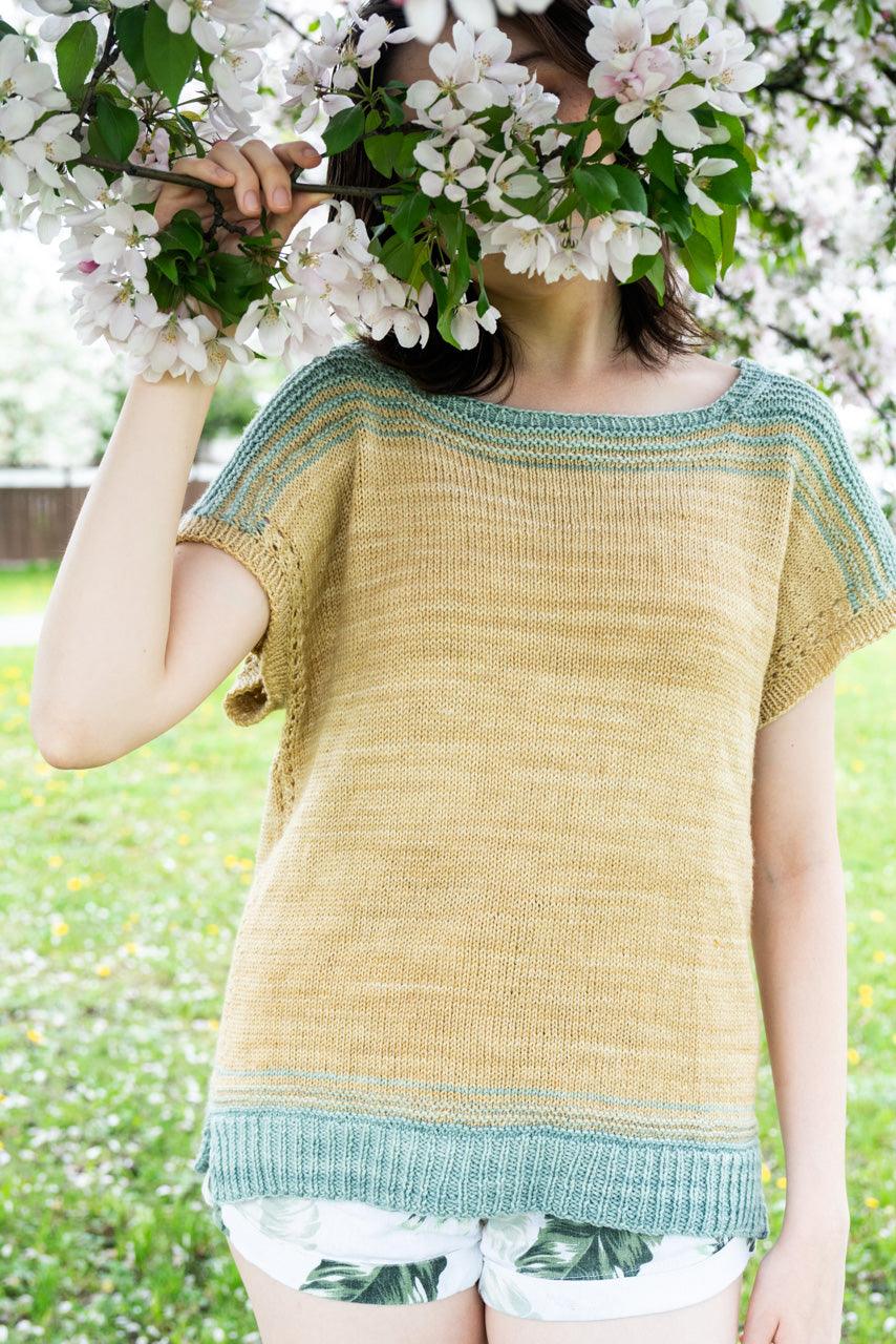 Quebec Cool Tee | Knitting Pattern - Biscotte Yarns